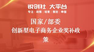 國(guó)家/部委創(chuàng)新型電子商務(wù)企業(yè)獎(jiǎng)補(bǔ)政策