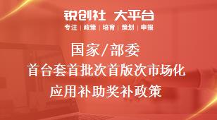 國(guó)家/部委首臺(tái)套首批次首版次市場(chǎng)化應(yīng)用補(bǔ)助獎(jiǎng)補(bǔ)政策