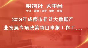 2024年成都市促進(jìn)大數(shù)據(jù)產(chǎn)業(yè)發(fā)展專項(xiàng)政策項(xiàng)目申報(bào)工作工作要求獎(jiǎng)補(bǔ)政策