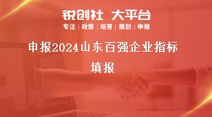 申報2024山東百強企業(yè)指標(biāo)填報獎補政策
